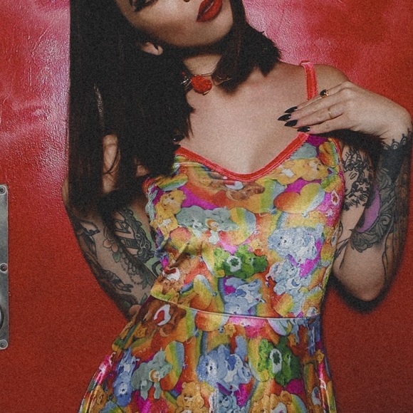 🌈 Iron Fist Lotsa Rainbow Carebears Dress🌈 - Picture 2 of 5